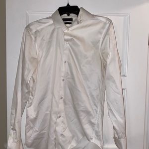 Calvin Klein men’s slim fit dress shirt (white)